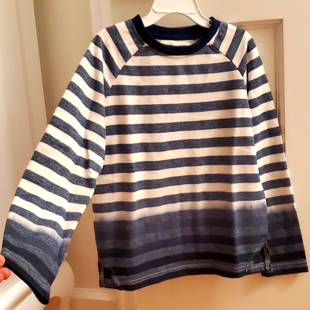NWT crew neck striped navy and white sweater